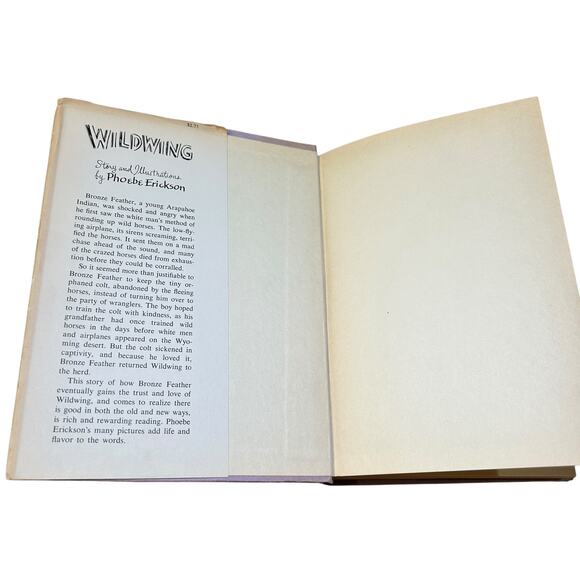 Wildwing Phoebe Erickson 1960 Weekly Reader Children’s Book Club HC w/ DJ - Picture 6 of 8